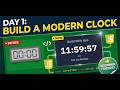 Day 1: Learning JavaScript by Building a Modern Digital Clock (Beginner Friendly)