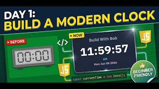 Day 1: Learning JavaScript by Building a Modern Digital Clock (Beginner Friendly)