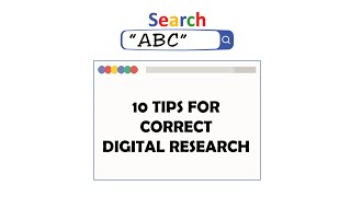 10 Tips for Correct Digital Research | COBIDU eLearning
