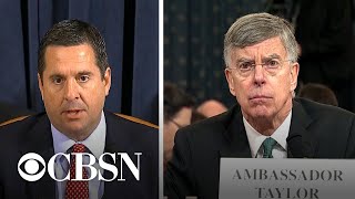 Devin Nunes begins Republican questioning of Taylor and Kent