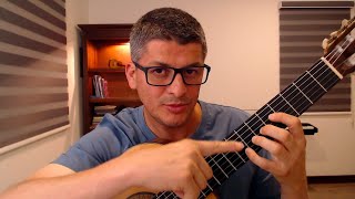 Technique main gauche guitare classique (3 exercices pour le mouvement vertical)