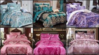 Jacquard Duvet Cover with Hollow out 4Pcs King Bedding set Quilted Cotton Fitted Bedspread