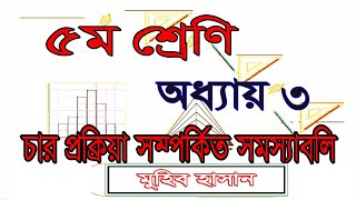 ৫ম শ্রেণির গণিত অধ্যায় ৩ সমাধান| চার প্রক্রিয়া সম্পর্কিত সমস্যাবলি| Class 5 Math Chapter 3 solution