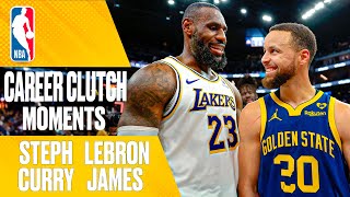 LeBron James vs. Stephen Curry: CLUTCH Career Moments Comparison
