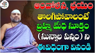 బ్రహ్మ మేధ సూక్తం (సున్నాల పన్నం) | Veda Sukthi #5 | KP Rajasekhara Sarma | Devotional Tree