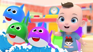 Shark Family Song! | Baby shark Nursery Rhymes Playground | Baby & Kids Songs