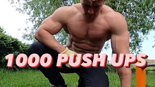 1000 PUSH UPS IN ONE SET