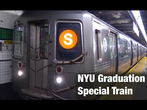 ⁴ᴷ NYU Graduation Special Shuttle Train Action ⁴ᴷ NYU Graduation Special Shuttle Train Action