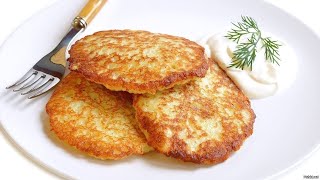 You will be making this delicious potato fritters recipe over and over again! Simple recipe.