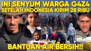 ALHAMDULILLAH YAALLAH!! 28 RIBU BANTUAN AIR BERSIH UNTUK G4Z4 DARI INDONESIA SUDAH TIBA!!