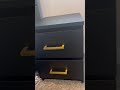 flipping old ikea nightstands using modern black vinyl wrap furnitureflip contactpaper diy