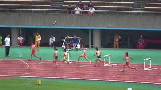 女400mH 決勝　2017福岡県高校新人陸上