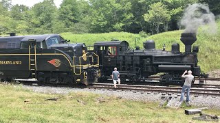 Steam Train Race, Train Ride Through Switch Backs, Cass Scenic Railroad Trains In West Virginia!