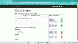 CSES - Subarray Divisibility | CSES Solutions | CSES Problem Set - Sorting and Searching