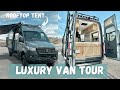 Luxury Family Van Tour w/ shower🚿 & rooftop tent ⛺| VAN TOUR