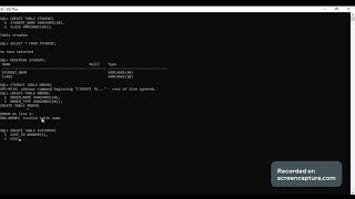 How to create table in database using sqlplus/ table create //relational data base//data
