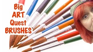 #3 #BigArtQuest Acrylic Art BRUSHES | The Art Sherpa | TheArtSherpa