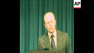 SYND 25 1 75 PRESIDENT FORD SPEECH TO NEWS DIRECTORS