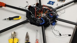 Hexacopter Build Part 5 - Mount ESCs and Rail Seats on Tarot FY690S