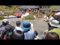 azaleas and crossing on fire grand festival shiofune kannon tokyoツツジと火渡り大祭り東京塩船観音寺２０２２年５月３日