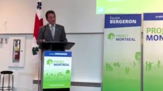 Richard Bergeron chef de Projet Montréal et candidat à la mairie de Montréal en novembre 2013