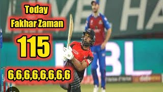 Fakhar Zaman today batting century | lahore qalandars vs islamabad United highlights psl 8 match