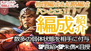 【三国志真戦】シーズン８『挙兵討伐』SP朱儁の部隊編成紹介。数多の弱体状態を駆使して戦場を制覇する！！