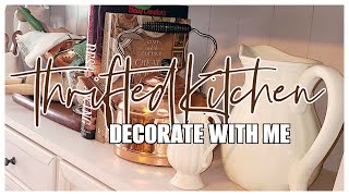 ❄ NEW! WINTER KITCHEN DECORATE WITH ME: How To Style Thrifted Home Decor || Robin Lane Lowe