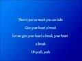 Give Your Heart A Break - Demi Lovato ( Lyrics )