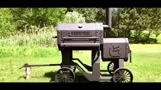 Hamrforge Beast Reverse Flow Smoker Charcoal Grill BBQ