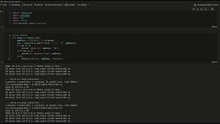 Ping an Ip Address using Python