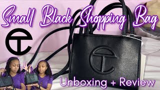 Black Telfar Small Shopping Bag Unboxing + Review | What Can It Hold?