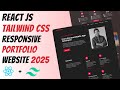 REACT JS & TAILWIND CSS for Beginners: Build a Stunning Responsive Portfolio Website (2025)