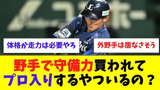 【疑問】野手で守備力買われてプロ入りした選手っているの?