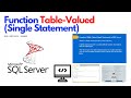 How to Create an Inline Table-Valued Function | SQL Server Tutorial