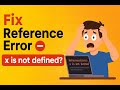 JavaScript Reference Error Explained | Not defined, Cannot access before initialization in Hindi