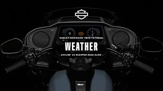 How to Access Weather Information using Skyline OS | 2024 Harley-Davidson Road Glide