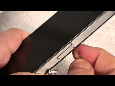 iPhone 4 - How to Remove and Insert a SIM Card iPhone 4 - How to Remove and Insert a SIM Card