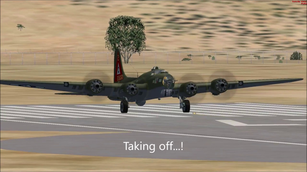 Boeing B-17 Flying Fortress Test Flight | Microsoft Flight Simulator X ...