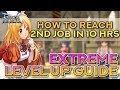 2ND JOB IN 10 HOURS!! 10 STEPS FOR EXTREME LEVEL UP | Ragnarok Mobile Eternal Love