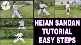 Heain Sandan kata tutorial || see and learn kata heain Sandan / Easy steps and simple method ||#kata
