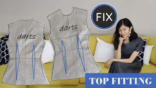 Beginner: Solve Common Fitting Issues for Basic Bodice Blocks with Darts
