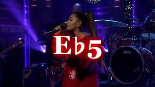 ARIANA GRANDE IMAGINE LIVE ON JIMMY FALLON | VOCAL SHOWCASE [G3-F5-C7!]