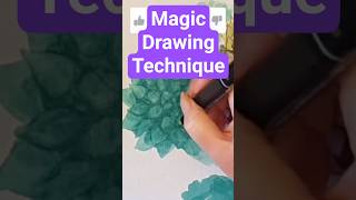 How to Draw REALISTIC Succulents with ALCOHOL MARKERS #howtodraw #artshorts