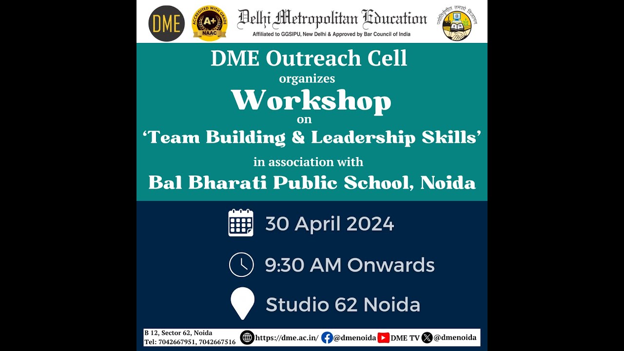 Workshop On Team Building Leadership Skills Youtube