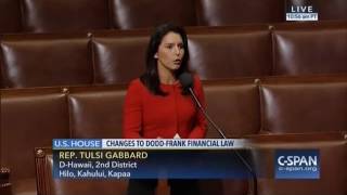 Rep. Tulsi Gabbard Votes Against Increasing Big Bank Risk