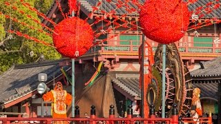 Genjōraku Bugaku Dance at Shitennō ji in Osaka.