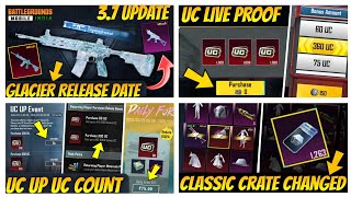 🚨HURRY UP ₹15 ME 6000 UP UC TRICK | M4 GLACIER COMING IN 3.7 UPDATE | NEXT CLASSIC CRATE IS HERE