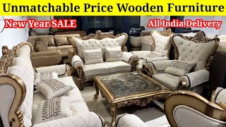 Mega Furniture SALE 🔥 Wooden Sofa Bed Dining Chairs at Factory Price | Furniture Market Kirti Nagar