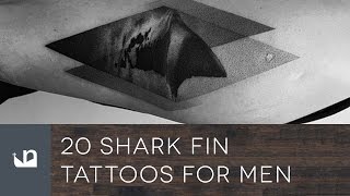 20 Shark Fin Tattoos For Men